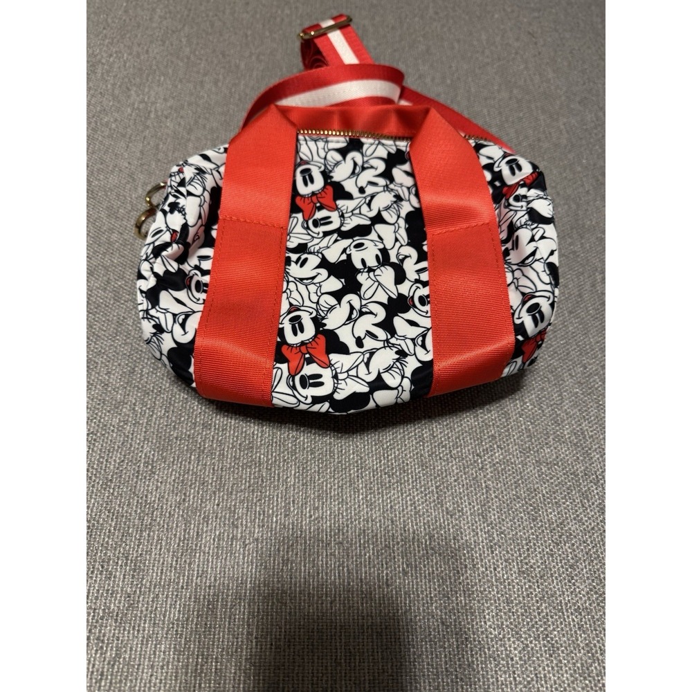 Disney Minnie Mouse Small Duffel Purse Red‎ Handles,Removable Crossbody Strap